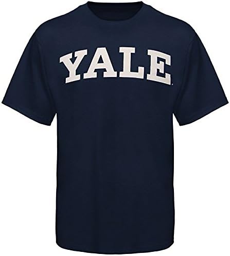 Yale University T-Shirt NCAA Yale Bulldogs Navy Blue Arched T-Shirt S