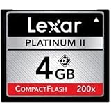 Lexar Platinum II 4 GB 200x CompactFlash Memory Card LCF4GBBSBNA200