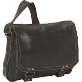 David King & Co. Distressed Leather Laptop Messenger