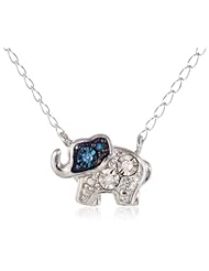 DiAura Sterling Silver Elephant Pendant Necklace, 17