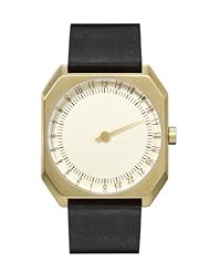 slow Jo - Black Vintage Leather, Gold Case, Gold Dial - Swiss Made