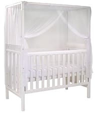 King Parrot Four poster 3 in 1 cot bed - White