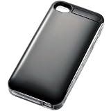 ELECOM iPhone 4S�p�P�[�X�t�o�b�e���[ 1850mAh �u���b�N DE-AP01L-1805BK