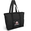 Nebraska Blackshirts Tote Bag Black Deluxe University of Nebraska - For Travel or Beach Best Unique Gift Ideas for Her, Women, or Ladies