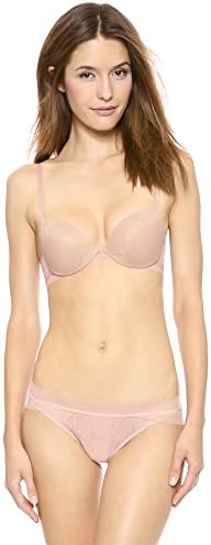 Calvin Klein Women's Icon Lace Perfect Pushup Bra, Pegmatite, 36D