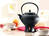 Asiatische Gusseisen Teekanne - 1,5 Liter - schwarz - inkl. Teesieb - Kanne - Kaffeekanne