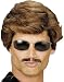 NEW WHAM GEORGE MICHAEL BROWN WIG FANCY DRESS