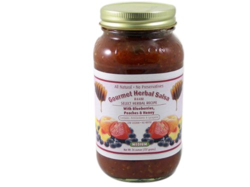 Gourmet All Natural Herbalist Salsa with Blueberries, Peaches & Honey (Medium, 26... by The Herbalist