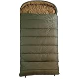 TETON Sports Celsius XXL -18 Degree C / 0 Degree F Flannel Lined Sleeping Bag (90"x 39", Green, Left Zip)