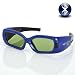 Hi-Shock Super Real Blue Bluetooth Active Shutter 3D Glasses, Suitable For 3DTVs With Samsung 3D bluetooth TVs for samsung LED TV:D6000 D6400 D6600 D7000 D7900 D8000 series,Plasma TV:D490 D550 D6500 D7000 D8000 series