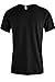 TL Men Casual Basic Short Sleeve Tri-Blend / 100% Cotton V-Neck T Shirt RVNECK Black L