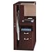Office Products : Bush Furniture Quantum Left Storage Tower, Harvest Cherry