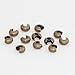 100pcs Crimp Bead Knot Cover End Caps 4mm (0.16 Inch) Small Antique Bronze Plated Copper Brass for DIY Craft Jewelry Making CF118-4