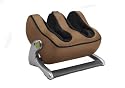 Human Touch ijoy Ottoman 3.0 Simultaneous Calf and Foot Massager, Cashew Faux Suede