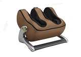 Human Touch Ottoman 3.0 Simultaneous Calf and Foot Massager, Cashew Faux Suede