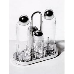 Alessi 5070 Condiment Set by Ettore Sottsass, 1978