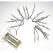 ###LED-Mini-Lichterkette, Batteriebetrieben, leuchtend in einem warmen Gelb/Goldton###