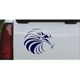 6in X 5.2in Navy -- Tribal Eagle Animals Car Window Wall Laptop Decal Sticker by Rad Dezigns