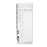 Pyramid Technologies Time Card For Model 4000 Payroll Recorder 3-1/2 X 8-1/ ....