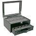 Watch Box Storage Case Leather For 20 Watches With Lucite Window by Tech Swiss