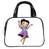 Photo Handbag (Two Sides) of Vintage Art Deco Betty Boop in Purple Dress Dancing