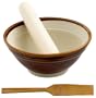 Helen Chen's Asian Kitchen 5.5-inch Ceramic Suribachi Set