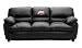 Black Leather Sofa Couch Ohio State University Buckeyes