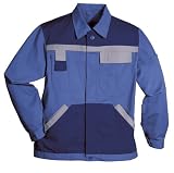 Arbeitsjacke Kontrast-Design kornblau-grau 54
