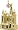 St. Basil Cathedral, Gold Plated Silver Charm by Rembrandt Charms