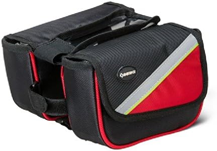 Wolfy Bicycle Frame Pannier Rack Tube Bag Red