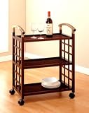 Neu Home Bamboo Shelf Serving Cart