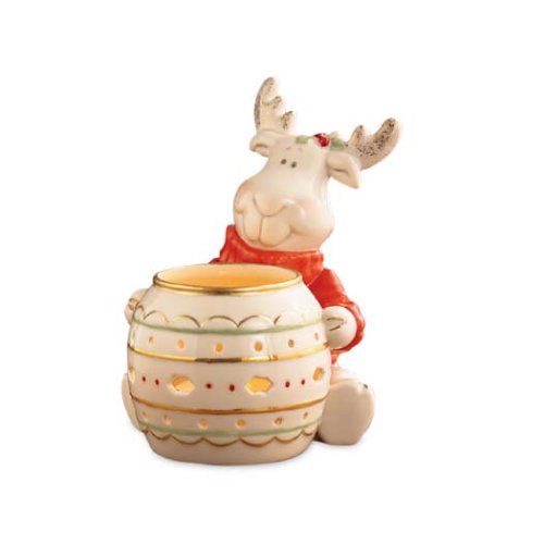 Lenox Hosting the Holidays Moose Votive