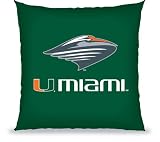 Miami Hurricanes - NCAA 12 x 12 in Souvenir Pillow