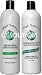 Magik Protection Pre-treatment Clarifying Shampoo and Hair Straightening Treatment Keratin and Protein System 16 Oz Formaldehyde Free.