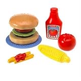 Fisher Price Mini Meals Play Food - Picnic Fun - Make A Bigger Burger