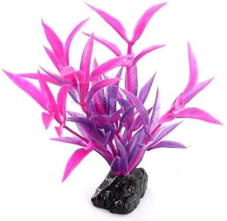 New Artificial Plant Grass UnderWater Fish Tank Aquarium Decor Fluorescent Rosy Set37