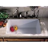 Rohl 6307-00 Single Bowl Undermount Fireclay Sink, White