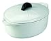 Daniel Boulud Kitchen Infiniti Cast Iron Cookware 7quart Oval Roaster, White