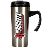 NBA Houston Rockets 16-Ounce Stainless Steel Travel Mug