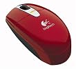 Logitech V200 Cordless Mouse - Red, Snap-on 2.4GHZ Micro-receiver