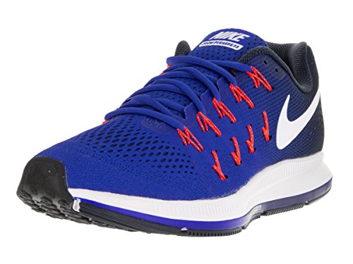Nike Men's Air Zoom Pegasus 33 Rcr Blue/White Mid Nvy Bl Glw Running Shoe 10 Men US