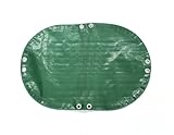 King Covers OVWPC1428GR10 Heavy Duty Winter Oval Pool Cover, 14-Feet by 28-Feet, Green