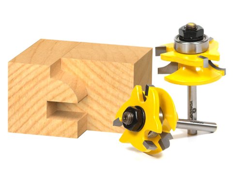 Yonico 12238q rail and stile router bits with 2 bit rou…