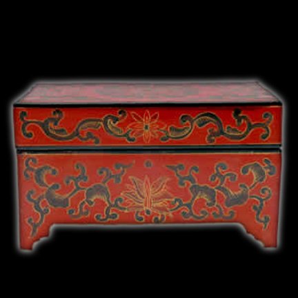 Red Lacquer Dowry Box