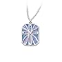 With You Always Diamond And Mother Of Pearl Cross Pendant Necklace: Religious Jewelry Gift by The Bradford Exchange
