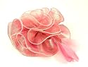 Ladies dusky pink fashion fascinator - floral design - fas22