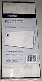 4 1/8" x 9 1/2" - Verona White/Gray Marble Linen Envelopes (50/pkg)