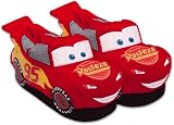 United Labels - 0805681 - Pl&uuml;sch-Pantoffeln 3-D - Disney Cars - Lightning McQueen - Gr&ouml;&szlig;e, 25/28