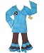 Girls Boutique Tie Dye Blue & Brown Outfit by AnnLoren
