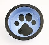 Colored Background Paw Bowls MED BL DAWN